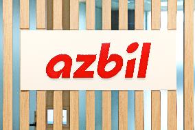Azbil sign and logo